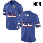 Men's Florida Gators #22 Matt Elam NCAA Nike Blue USA Flag Fashion Authentic Stitched College Football Jersey KIF0362YP